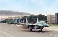 Uno de los MiG-29 comprados a Bielorrusia que los rusos proponen a la FAP cambiar por otros de nueva generaci�n, en vez de gastar millones en reparaci�n y mantenimiento